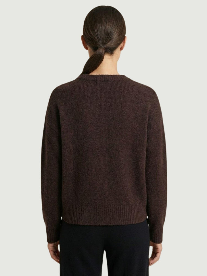 MAGLIA OVER 100% MORO WL788 MORO ANDREA MORANDO 