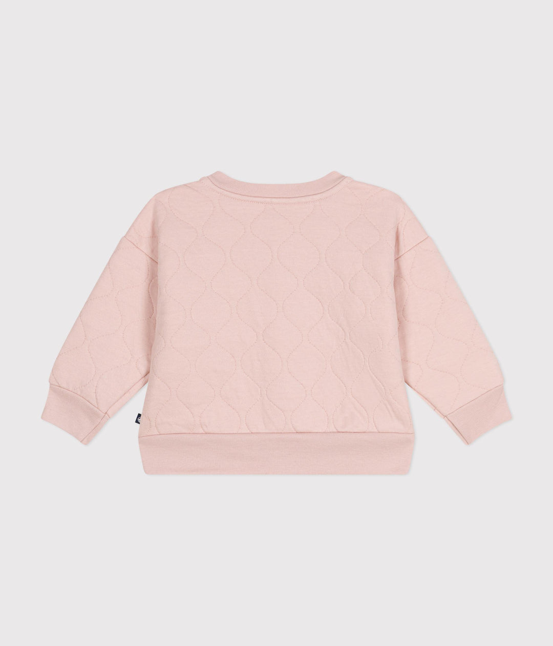 Cardigan rosa teddy in tubique trapuntato A0BPU 02 PETIT BATEAU 