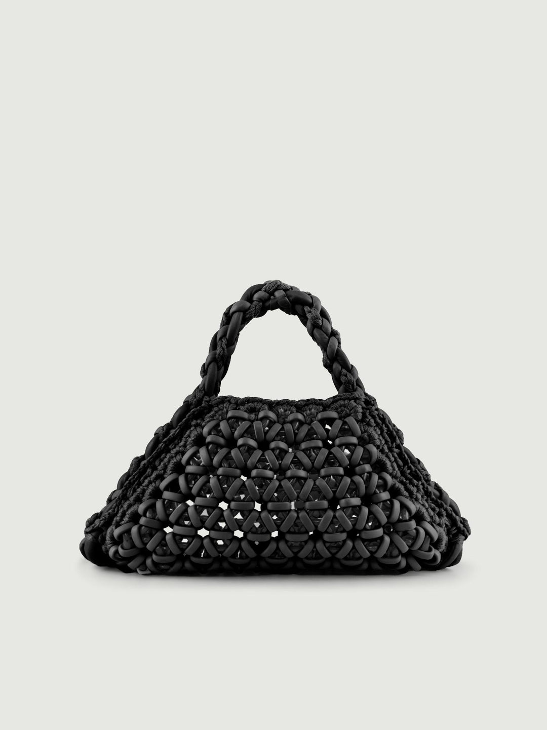 BORSA BIG CRUSH IN RESINA E PELLE NERA BIG CRUSH NERO BIMOR 