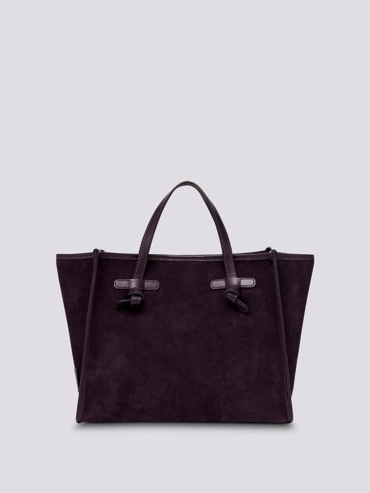 TOTE MISS MARCELLA 32 in camoscio prugna BS 9752 CM-PL 330 GIANNI CHIARINI 