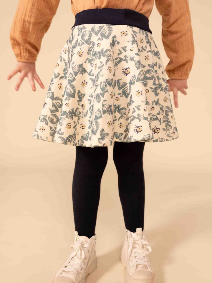 GONNA IN MOLLETON SPAZZOLATO BAMBINA A084P 01 PETIT BATEAU 