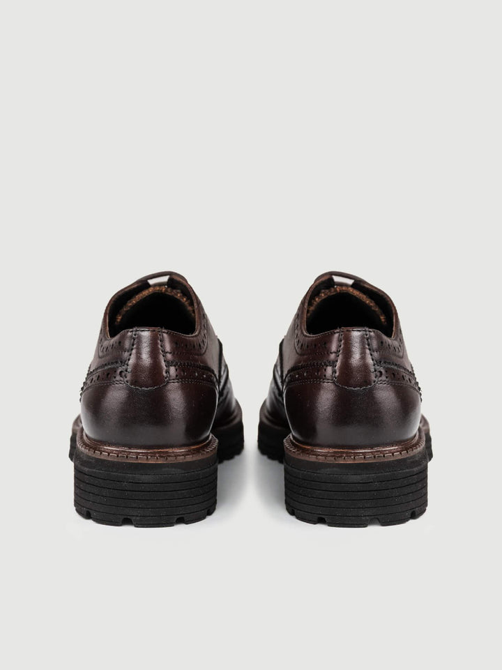 FRANCESINA IN PELLE SFUMATA TESTA MORO 35034 T MORO BRAIN 