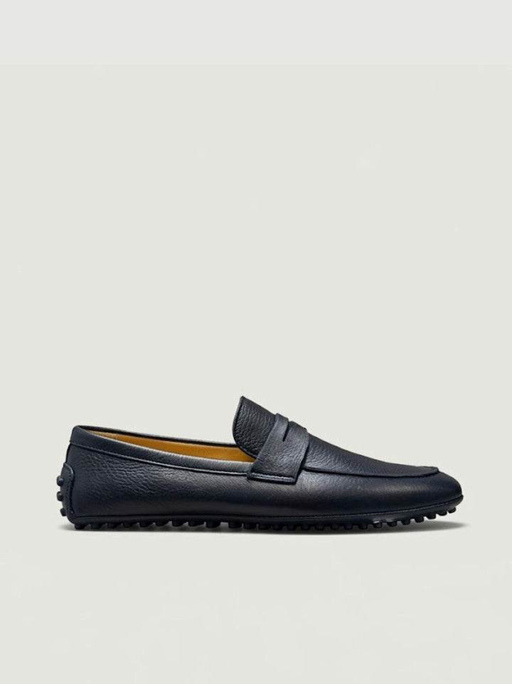 Mocassino Penny con gommini in pelle di cervo blu U8950 BLU ANDREA MORANDO 