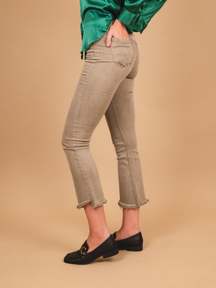 PANTALONE 5 TASCHE SFRANGIATO TORTORA 6826/26/ TORTORA ANDREA MORANDO 