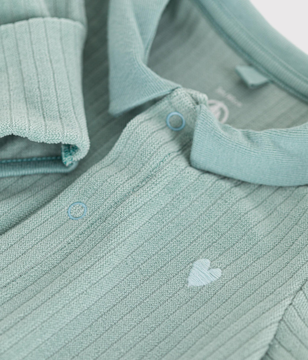 Pigiama neonato in velluto verde a coste A0ATO 01 PETIT BATEAU 