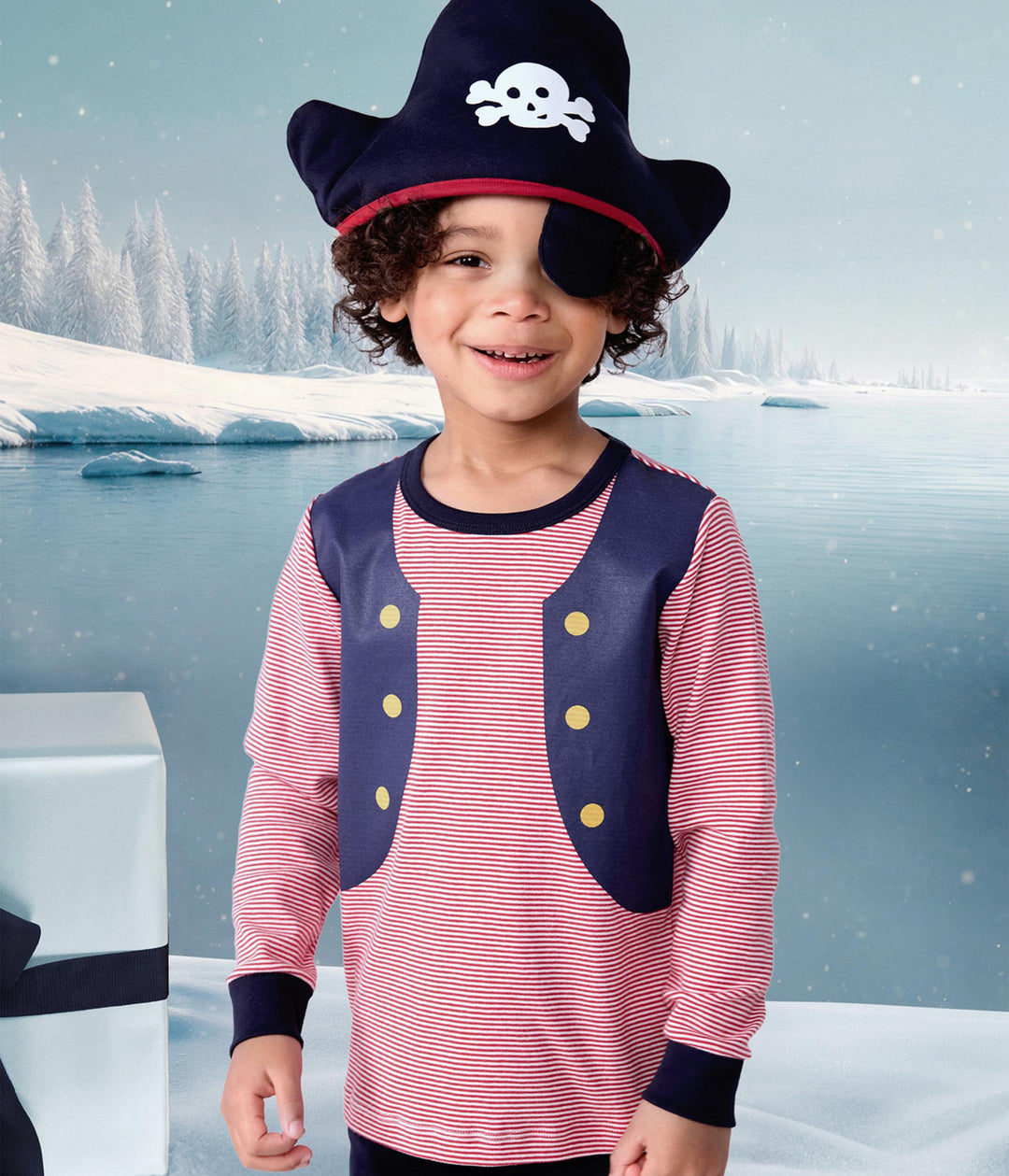 Pigiama travestimento da pirata in cotone bambino A0DW2 01 PETIT BATEAU 