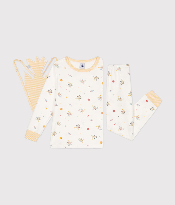 Pigiama travestimento in cotone motivo spazio A0B82 01 PETIT BATEAU 