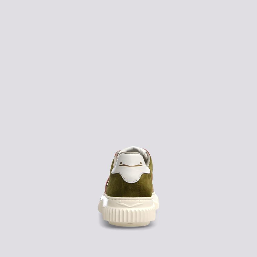 Sneaker LAURA rosa e verde 2017528 051E22 VOILE BLANCHE 