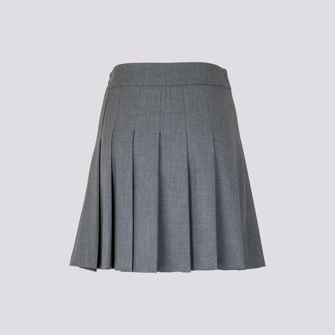 GONNA A BALZE IN TESSUTO GRIGIO ANTRACITE 4041/2733 625 ANDREA MORANDO 