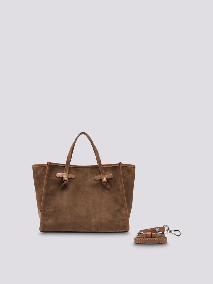 TOTE MISS MARCELLA 32 in camoscio cognac BS 9752 CM-PL 099 GIANNI CHIARINI 