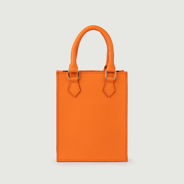 BORSA IN PELLE ARANCIO BABY BABY ARANCIONE BIMOR 