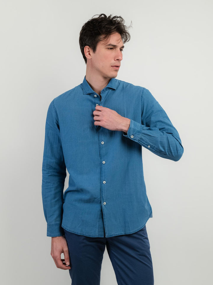 Camicia in denim BU26S02CAJEANSLS13-401 208 ANDREA MORANDO 