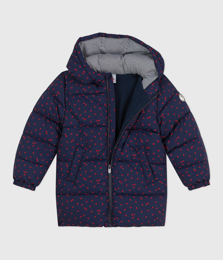 PIUMINO LUNGO BLU STAMPA MELE A0EGR 01 PETIT BATEAU 