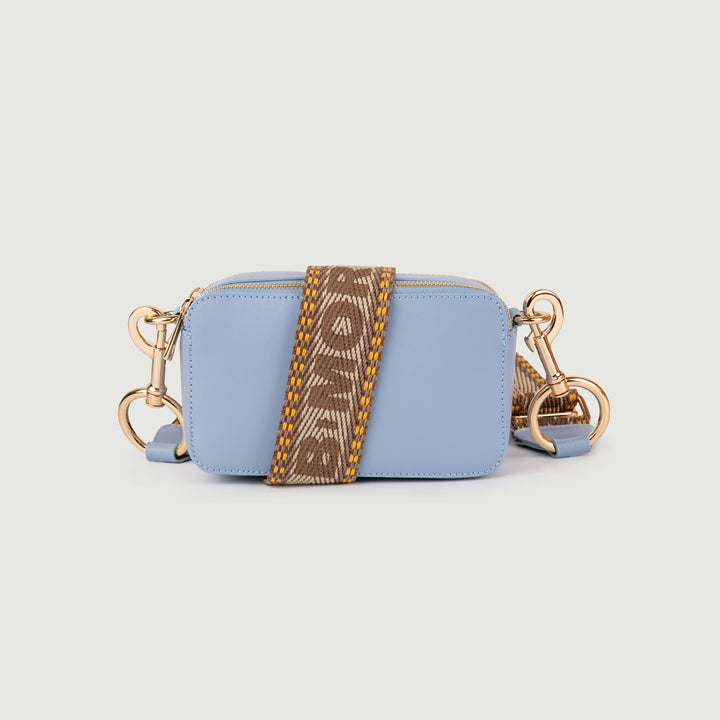 BORSA A TRACOLLA IN PELLE CARTA ZUCCHERO CON DOPPIA TASCA YOURS CARTA ZUCCHERO BIMOR 