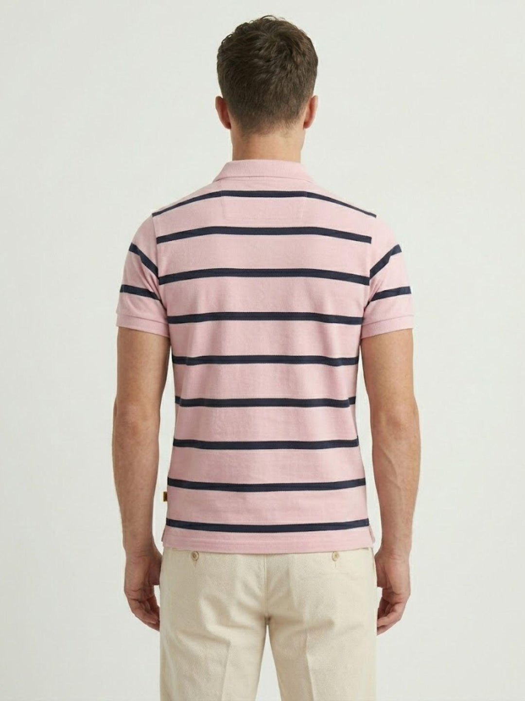 Polo in jersey a righe vintage pink M1110464A K1E SUPERDRY 