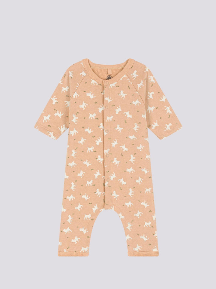 TUTINA LUNGA IN TESSUTO FELPATO PER BEBÈ A087F 01 PETIT BATEAU 