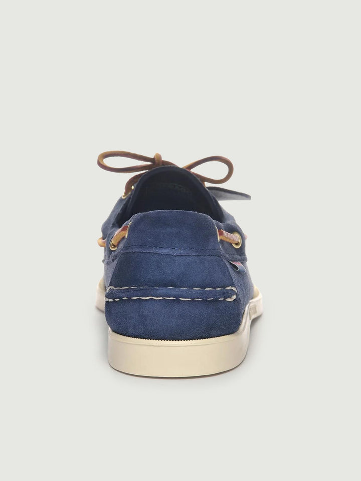Mocassino Docksides Portland Artisan in pelle scamosciata blu 78123GW AI0 SEBAGO 