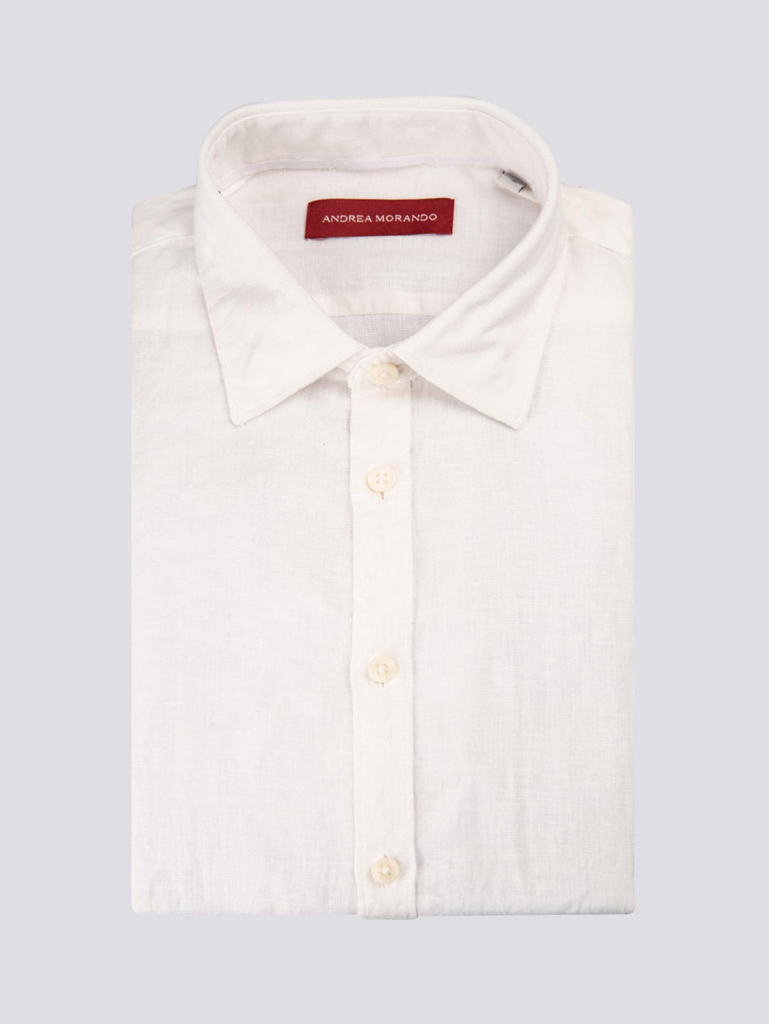 Camicia in lino bianco BU25S18CALINENPD 100 ANDREA MORANDO 