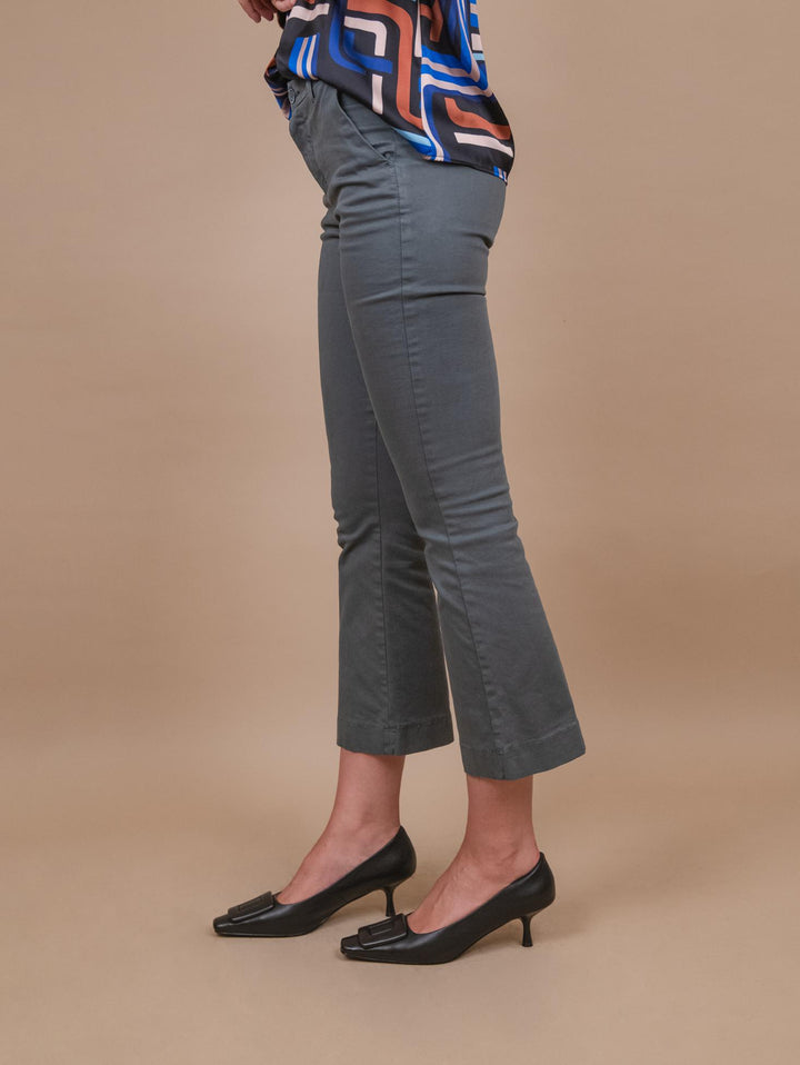 PANTALONE A TROMBETTA grigio 824JA 1802 ANDREA MORANDO 
