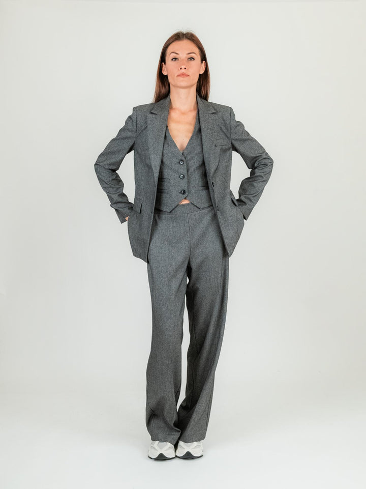 BLAZER MONOPETTO GRIGIO JAOIEI NERO ANDREA MORANDO 