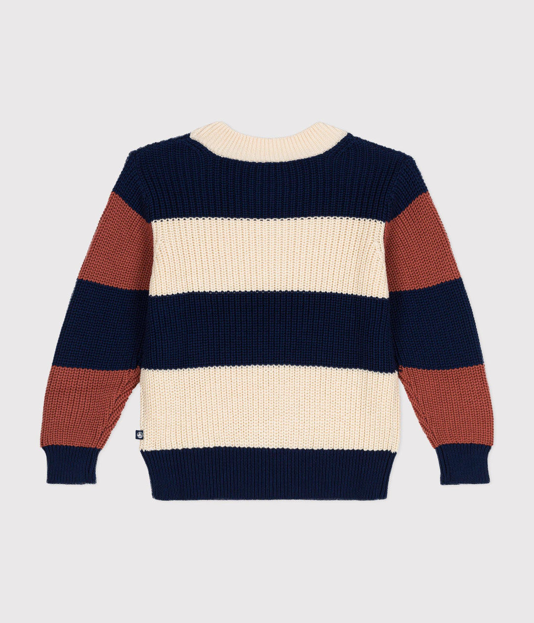 PULLOVER RIGATO IN COTONE BAMBINO A09KA 01 PETIT BATEAU 