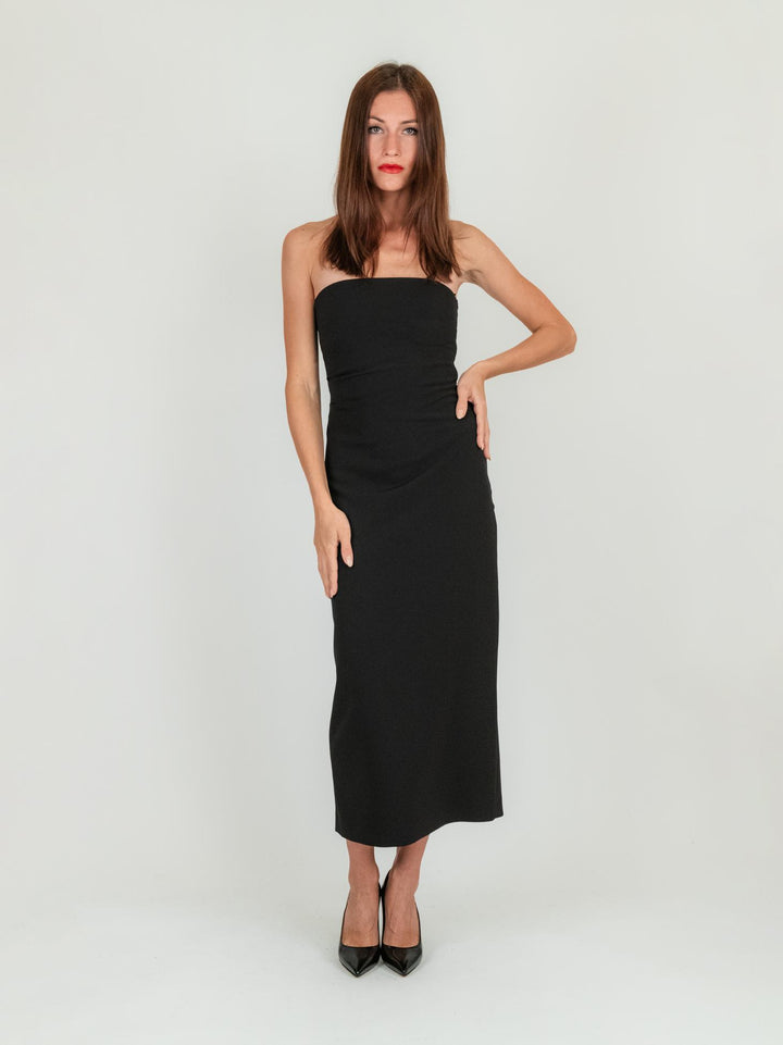 ABITO BUSTIER NERO 3985 0019 ANDREA MORANDO 