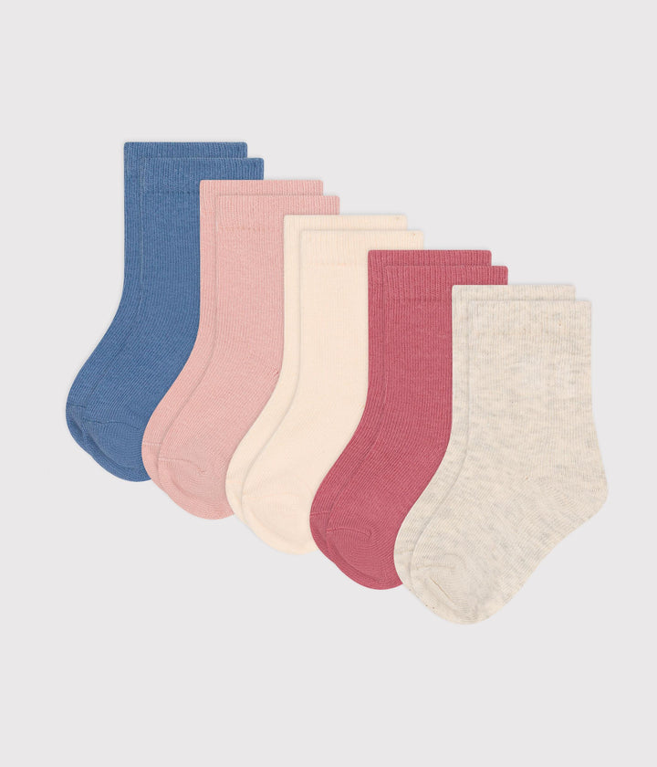 Confezione da 5 paia di calzini in cotone A0B7G 02 PETIT BATEAU 