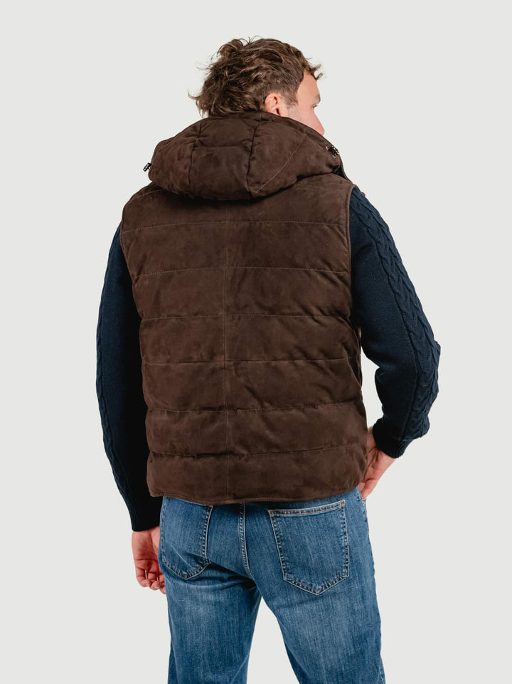 GIUBBOTTO REVERSIBILE BRAD KNIT IN CAMOSCIO E MAGLIA BRAD KINT 309 JACK LEATHER 