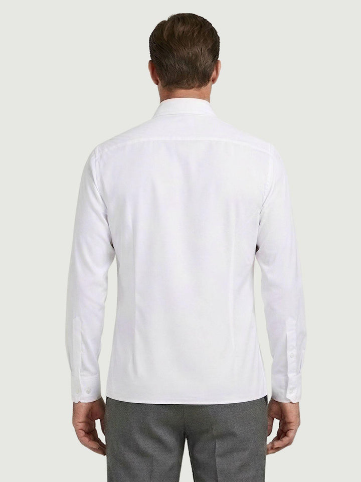 Camicia no stiro con colletto francese bianca BU26S10CANEU6 101 ANDREA MORANDO 