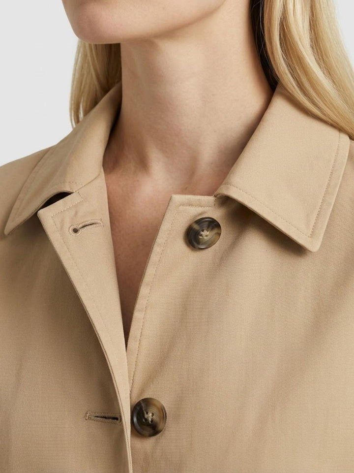 Trench lungo in cotone beige 9636 BEIGE ANDREA MORANDO 