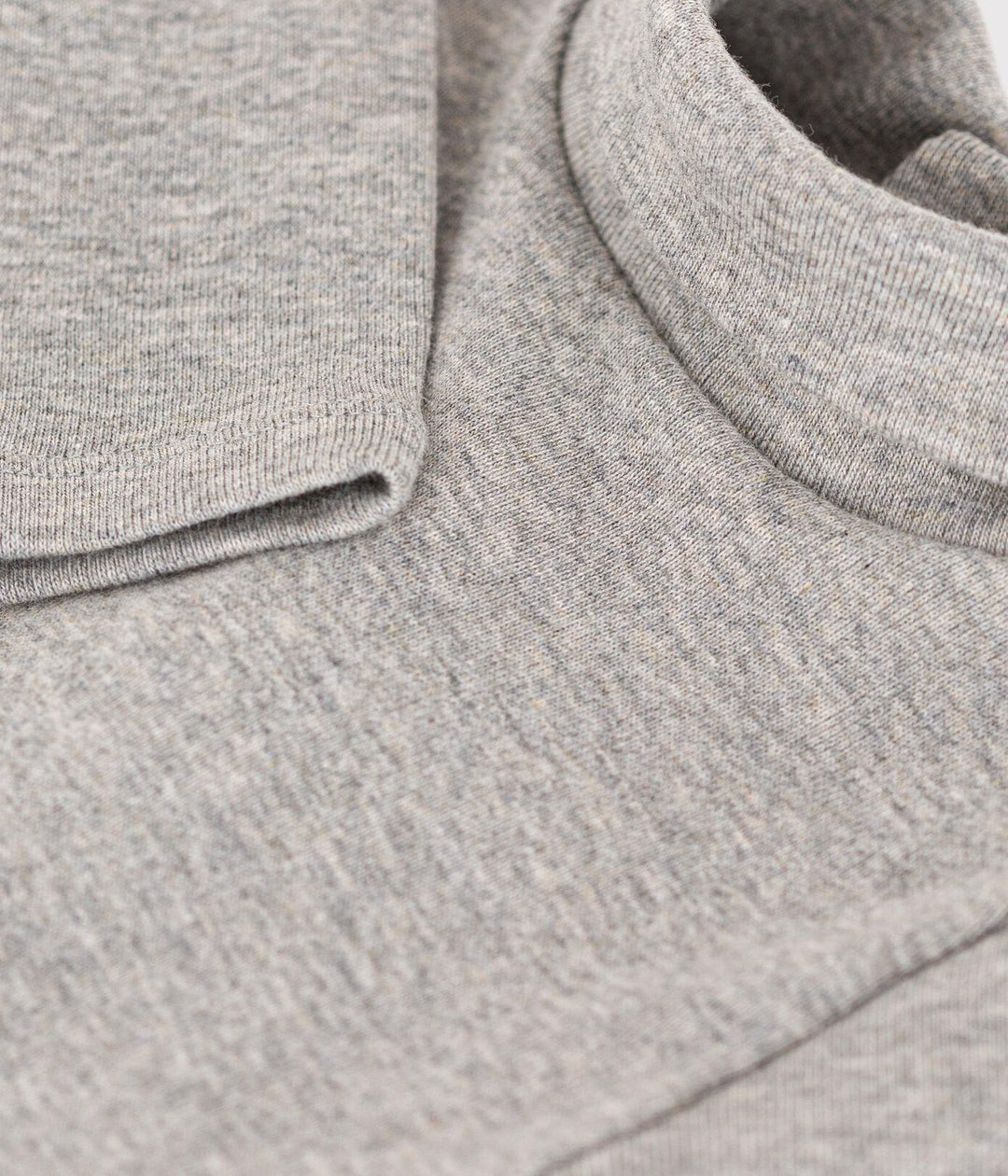 BODY IN COTONE A MANICA LUNGA E COLLO ALTO GRIGIO A08QO 01 PETIT BATEAU 