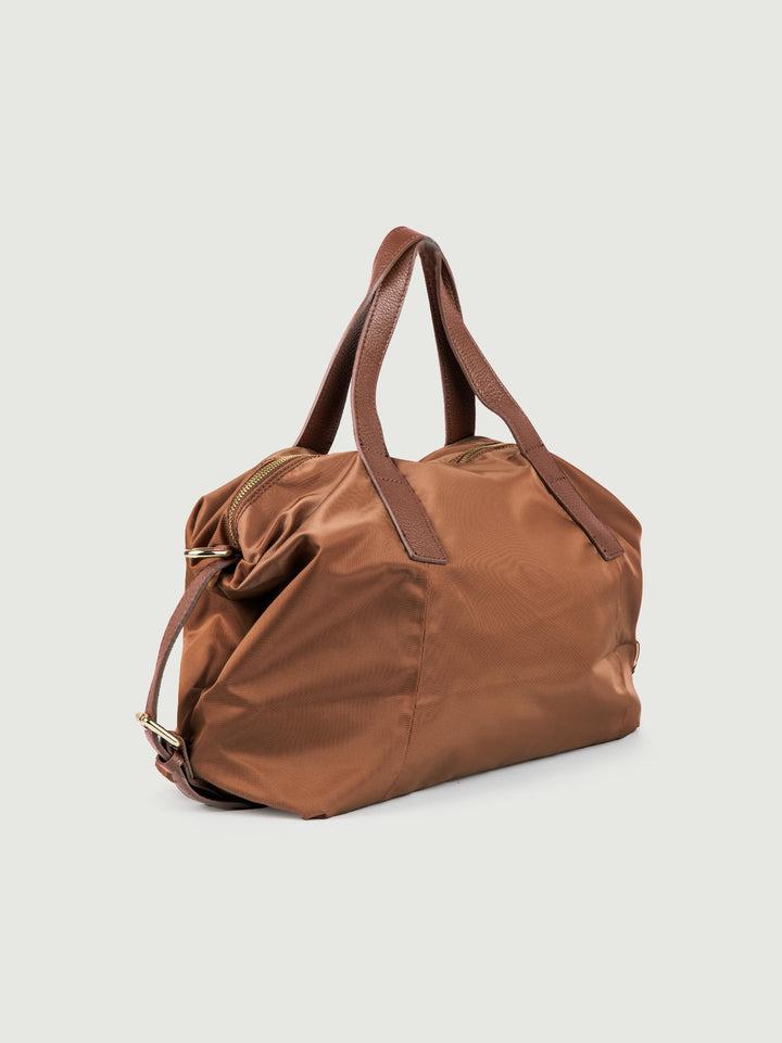 SHOPPER IN NYLON MARRONE CARRY CARRY MARRONE BIMOR 
