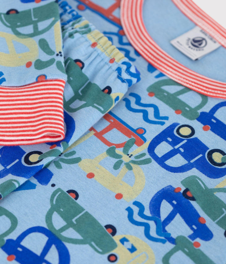Pigiama lungo stampa macchinine A0F8Y 01 PETIT BATEAU 
