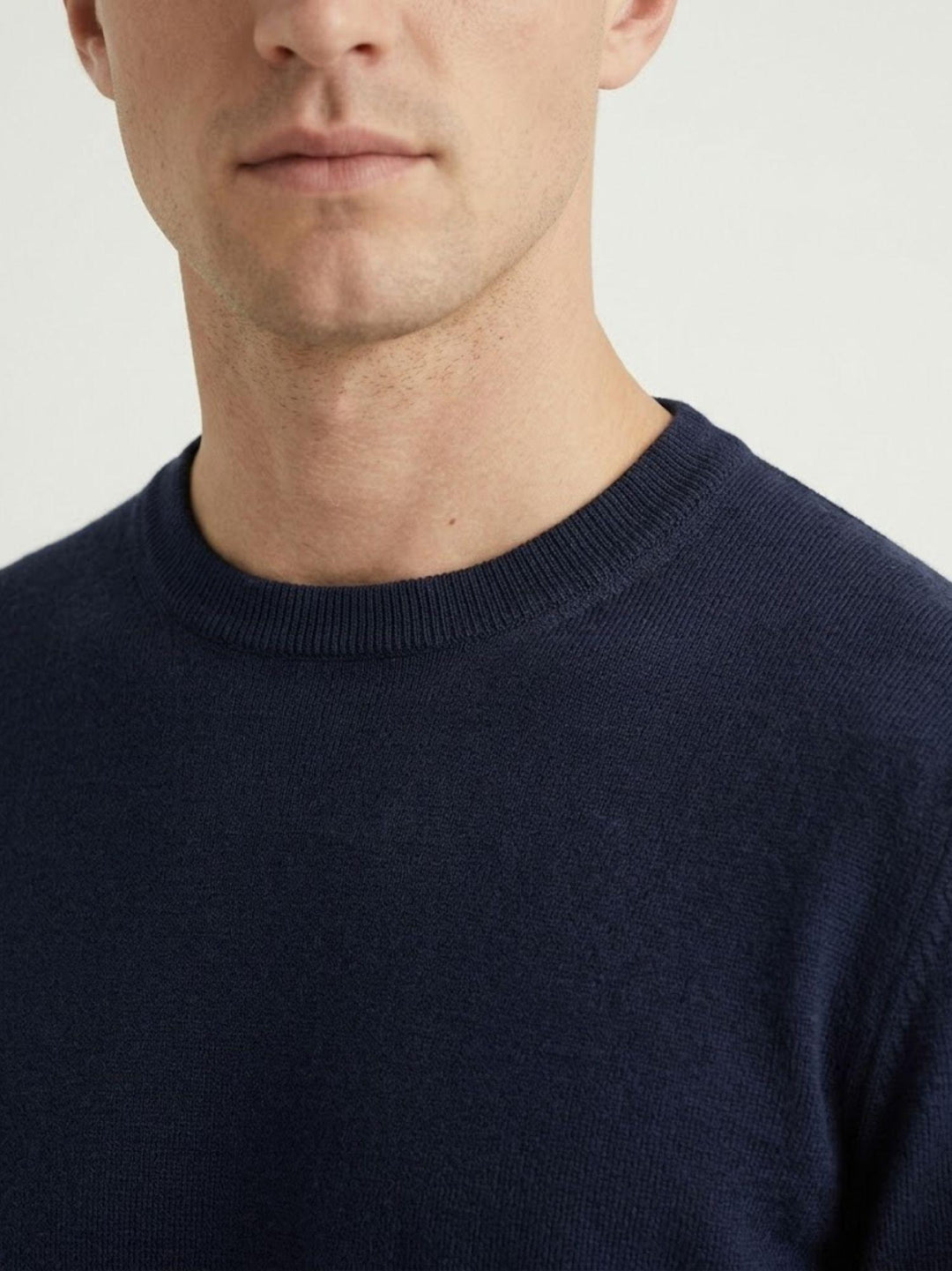Maglia in tencel navy 6-LY0014 7000 ANDREA MORANDO 