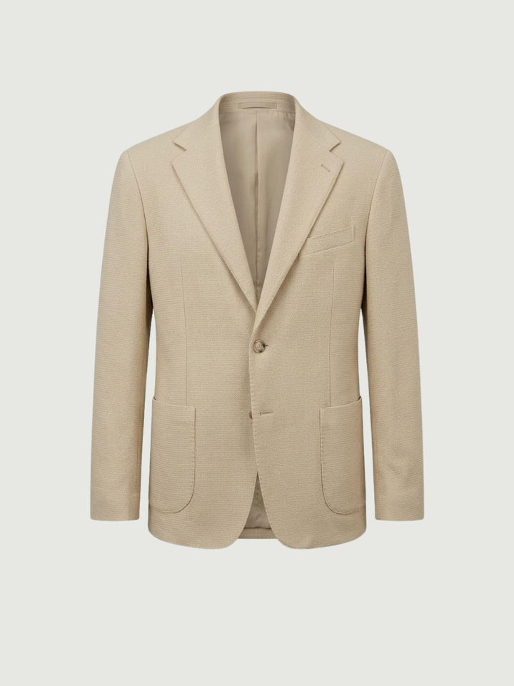 Blazer con microtrama beige M0002PL012M 2010 ANDREA MORANDO 