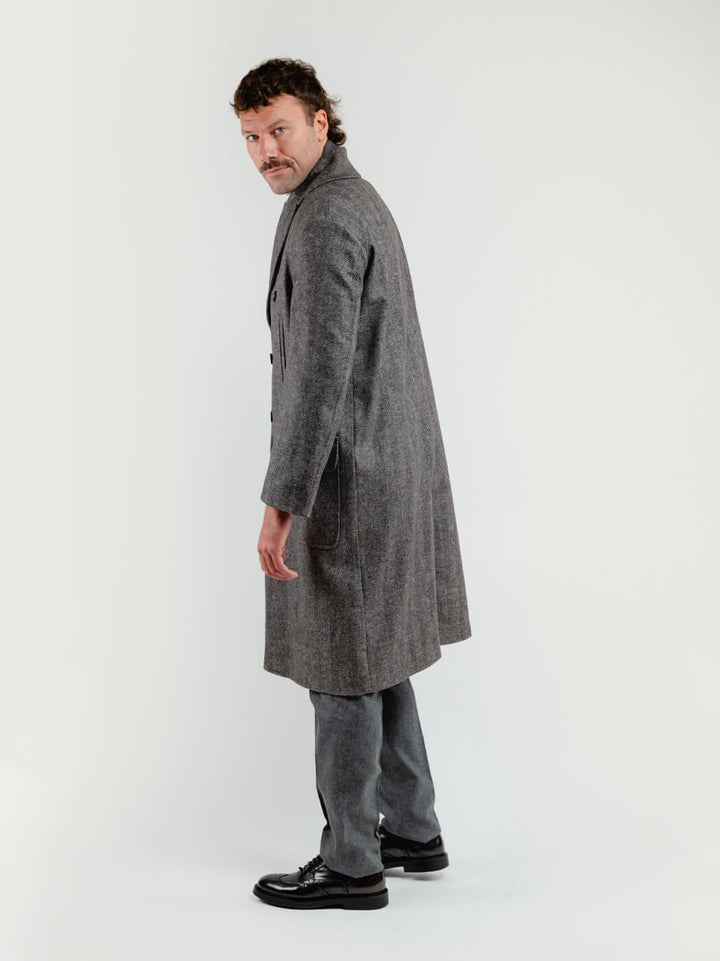 CAPPOTTO DOPPIOPETTO SPIGATO TESTA MORO K007 434 ANDREA MORANDO 