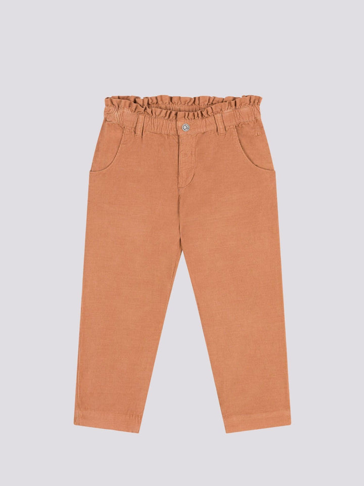 PANTALONI DRITTI IN VELLUTO FINE BAMBINA A0820 01 PETIT BATEAU 