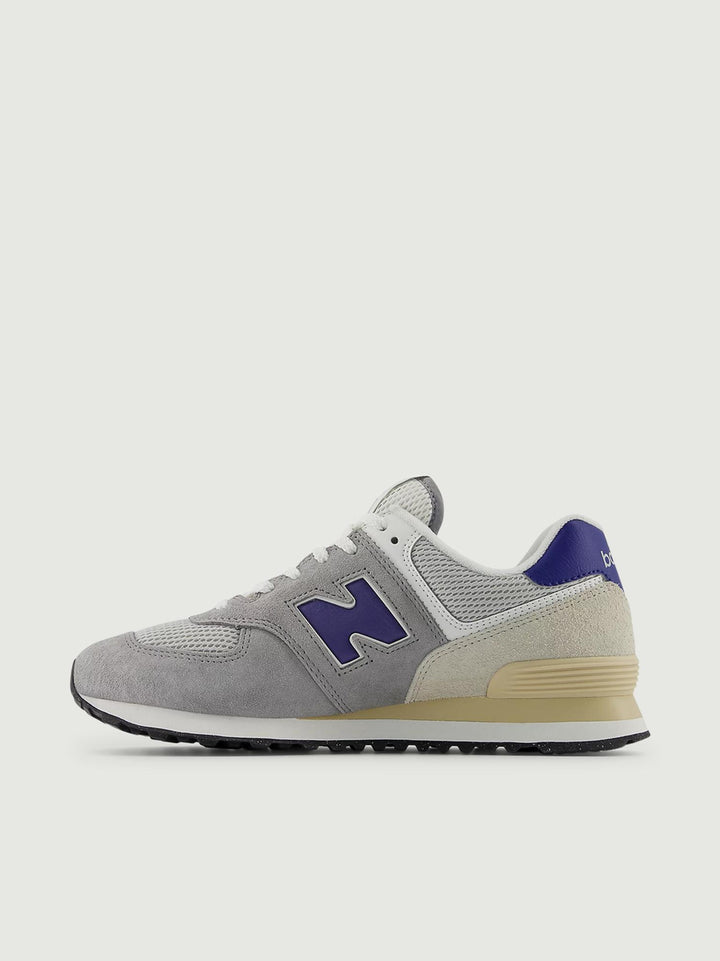 SNEAKER 574 GRIGIO E BLU U574SPB DD NEW BALANCE 