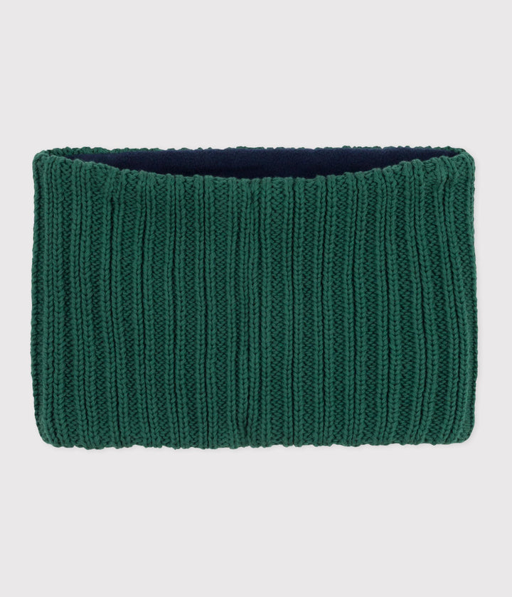 Snood in maglia foderata in pile bambino A0DOM 02 PETIT BATEAU 