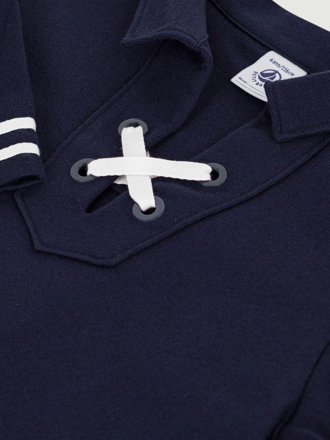 Vestito blu svasato in cotone A0EZR 01 PETIT BATEAU 