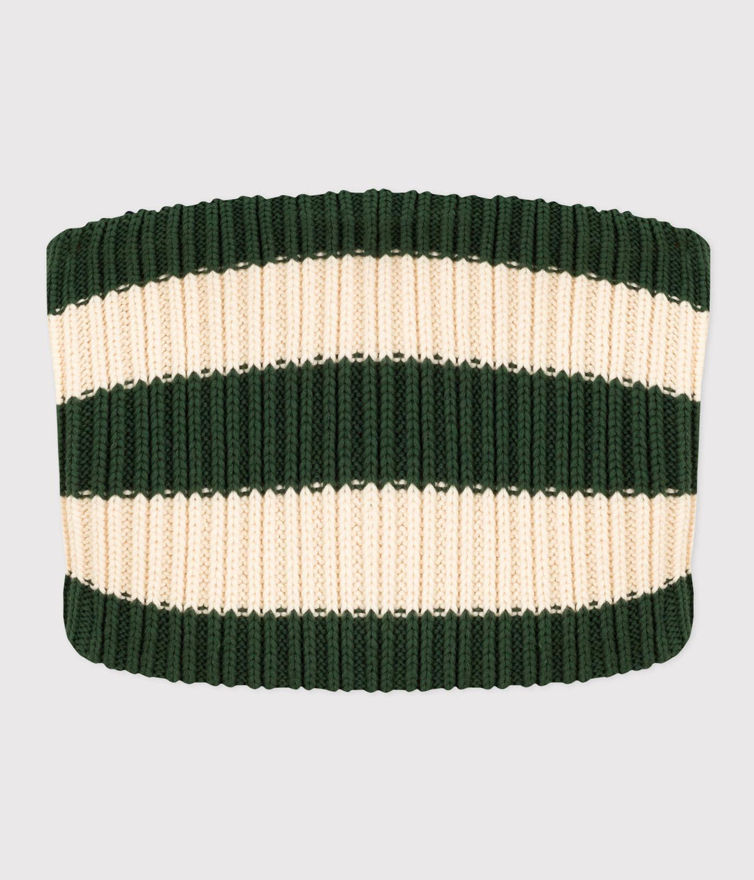 SNOOD IN MAGLIA A RIGHE CON FODERA IN PILE A08DX 01 PETIT BATEAU 