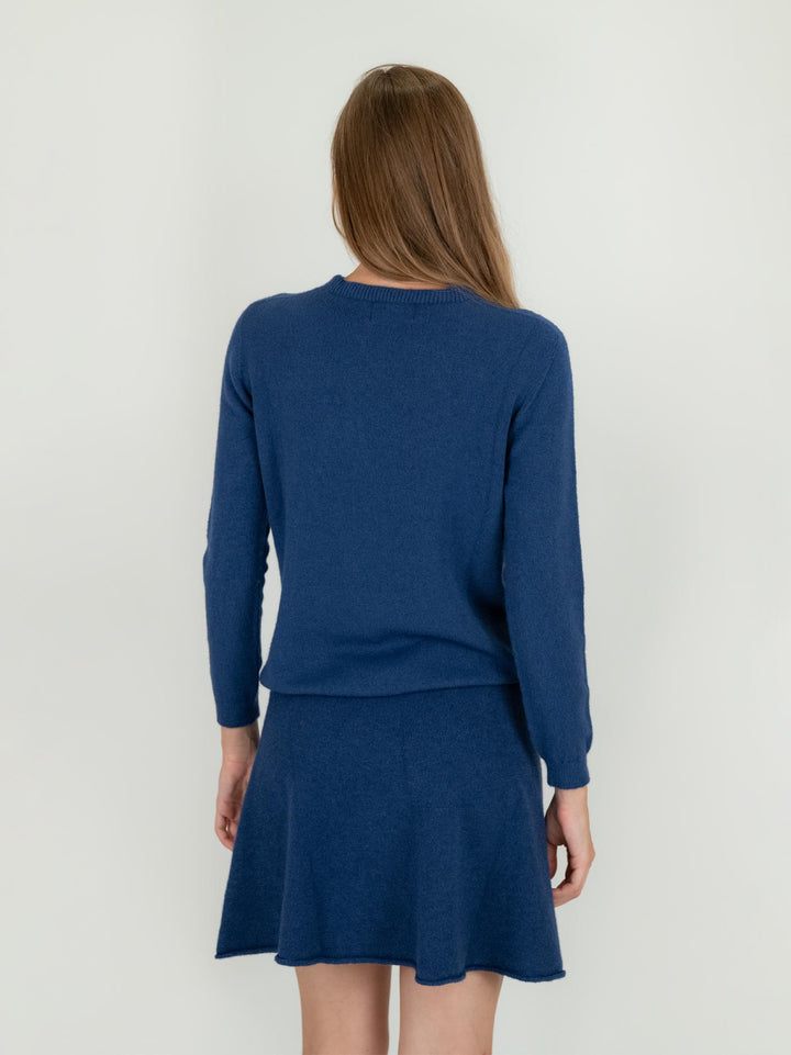 MAGLIA CON INTRECCIO BLU 0170/09 1073 BIMOR 