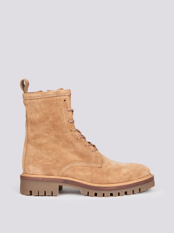 ANFIBIO CON LACCI IN CAMOSCIO BEIGE 2610 SILK CAMMELLO ALPE 