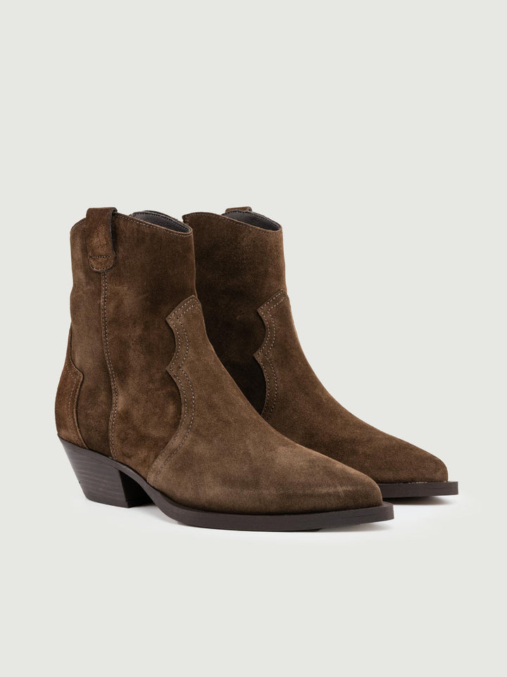 STIVALETTO TEXANO IN CAMOSCIO MUSTANG 5547 33 ALPE 
