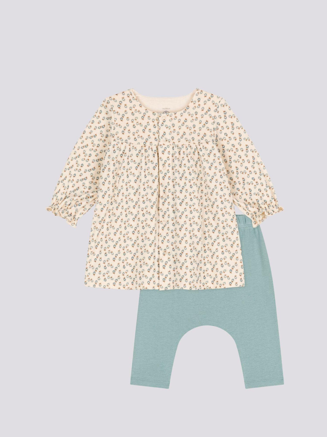 ABITO IN TUBIQUE E LEGGINGS PER BEBÈ A087L 01 PETIT BATEAU 