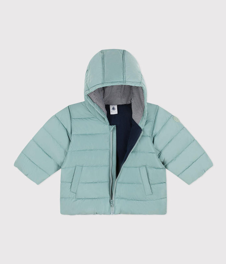PIUMINO FODERATO IN PILE VERDE PAUL<BR/> A08PT 06 PETIT BATEAU 