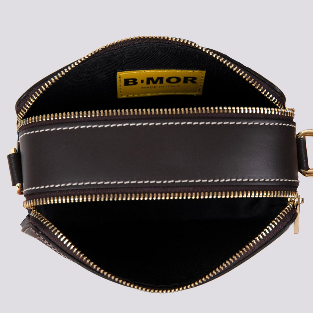 BORSA A TRACOLLA YOURS IN PELLE MARRONE YOURS T MORO BIMOR 