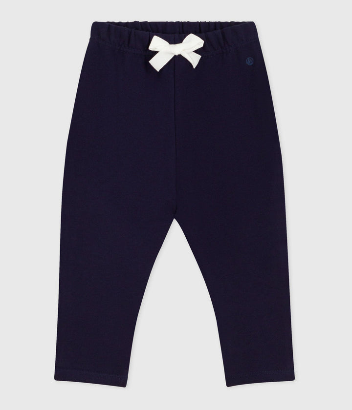 Pantaloni in cotone tinta unita neonato A0EJB 01 PETIT BATEAU 