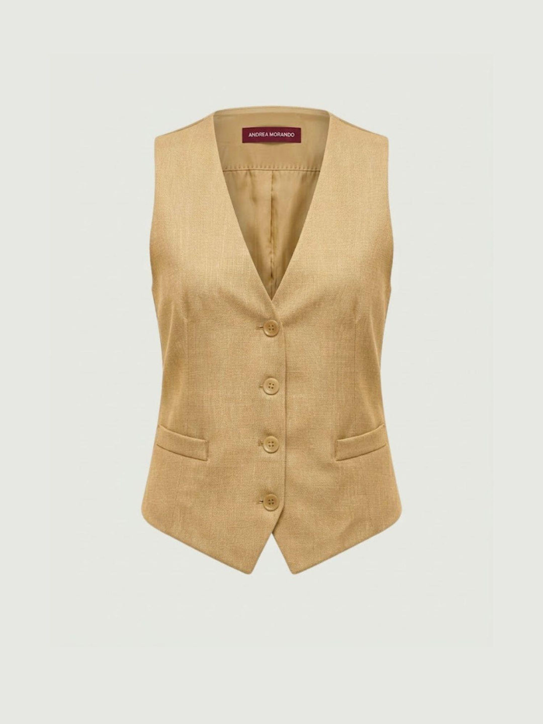 Gilet sartoriale senape 9933OR SENAPE ANDREA MORANDO 