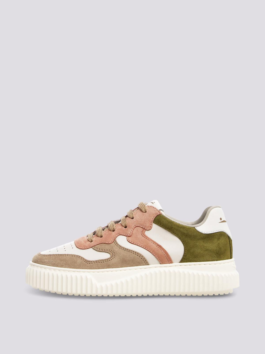 Sneaker LAURA rosa e verde 2017528 051E22 VOILE BLANCHE 